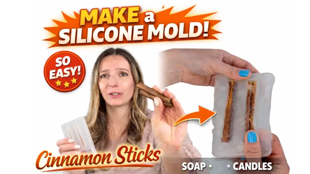 making cinnamon silicone mold