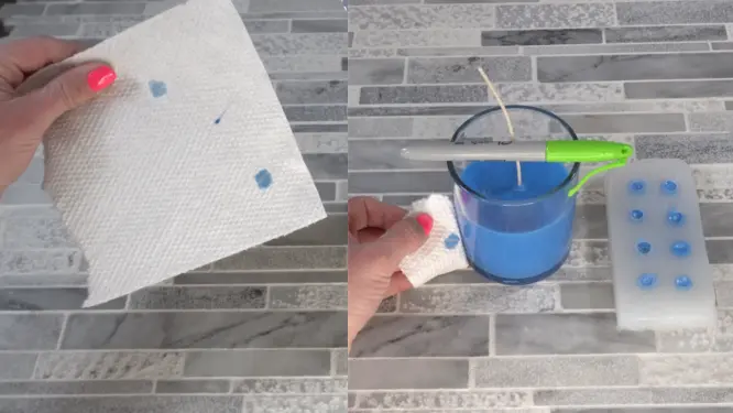 whipped candle how to test final candle color