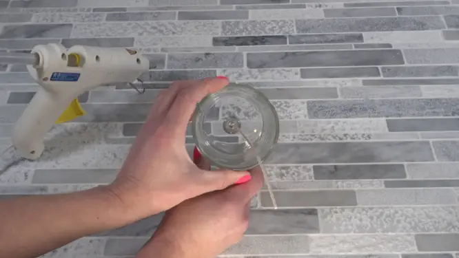 whipped candle placing candle wick