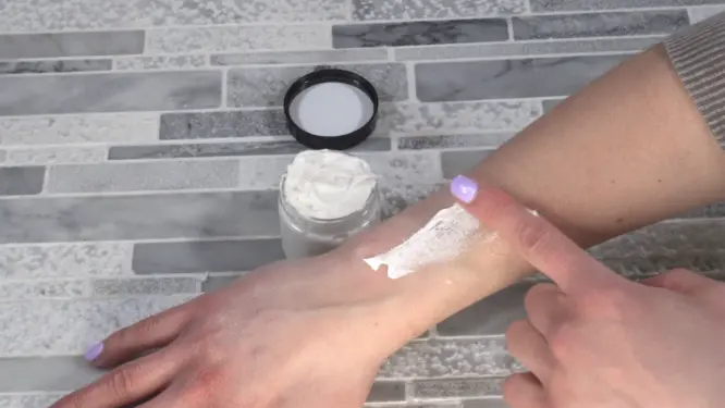 Using whipped shea butter 