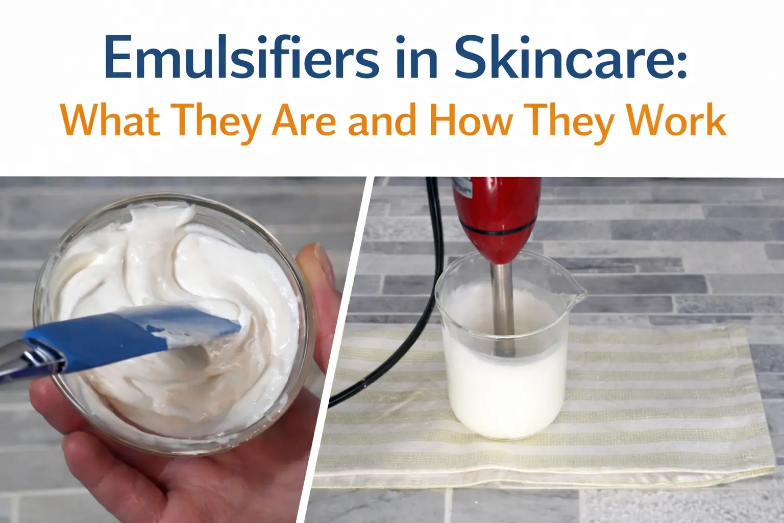 emulsifiers in skincare what they are and how they work
