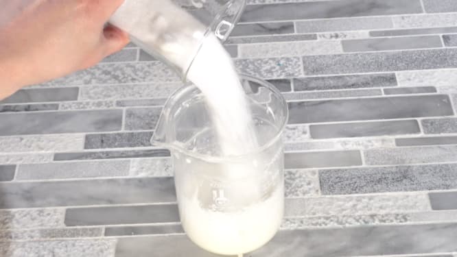 granulated sugar used for DIY body scrub exfoliation