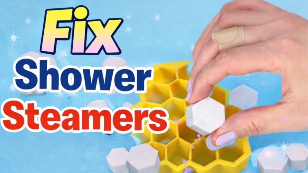 lavender aromatherapy shower steamers DIY finished product