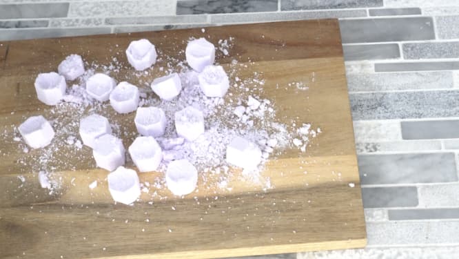 shower steamer crumble because it is not wet enough