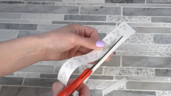 small printed soap embed designs cut out from dissolving paper