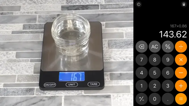 determining how much soy wax needed to full container