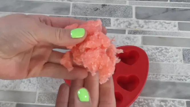 final consistency to sugar scrub before molding