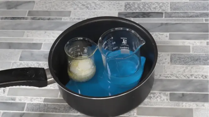 heating water and glycerin for lotion making