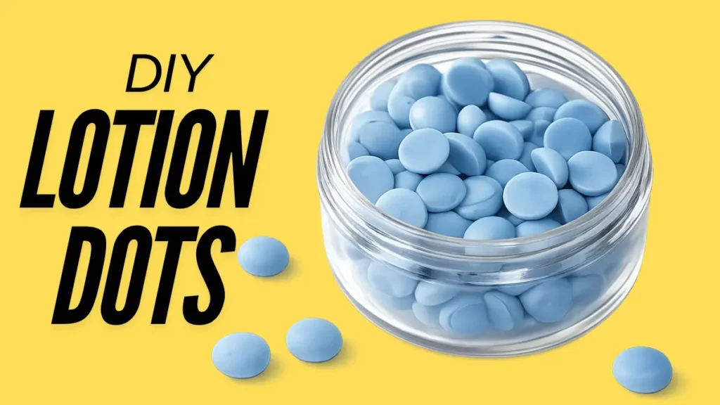 how to make diy lotion dots
