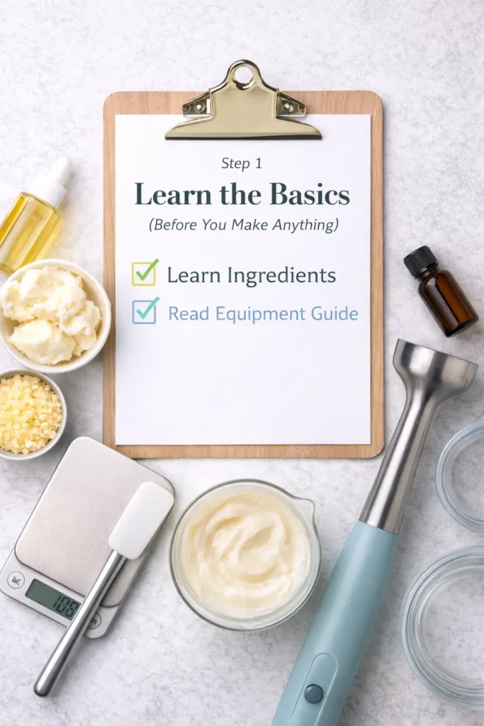 learn the basics of skincare making