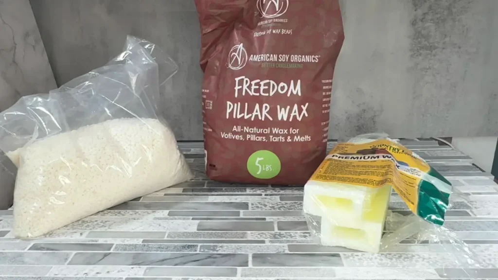 showing different wax types side-by-side