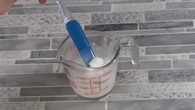 stirring partially melted melt and pour soap