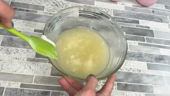 wax at soupy consistency