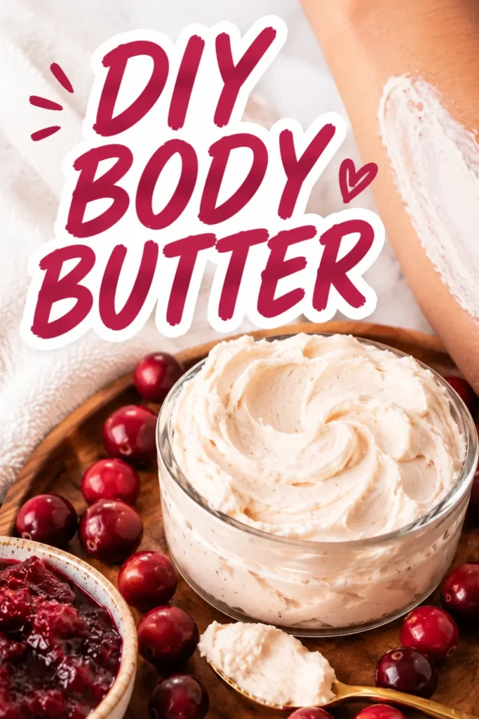 DIY Cranberry Body Butter