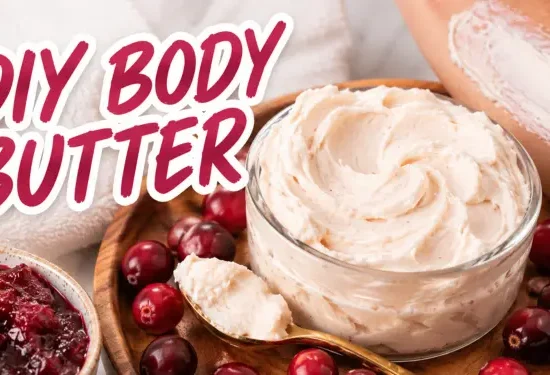 DIY Whipped Cranberry Body Butter