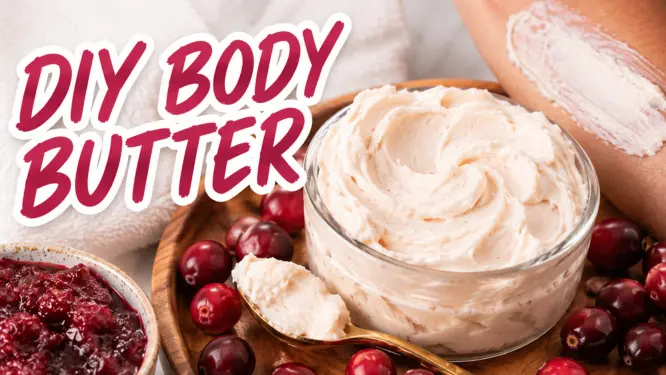 DIY Whipped Cranberry Body Butter