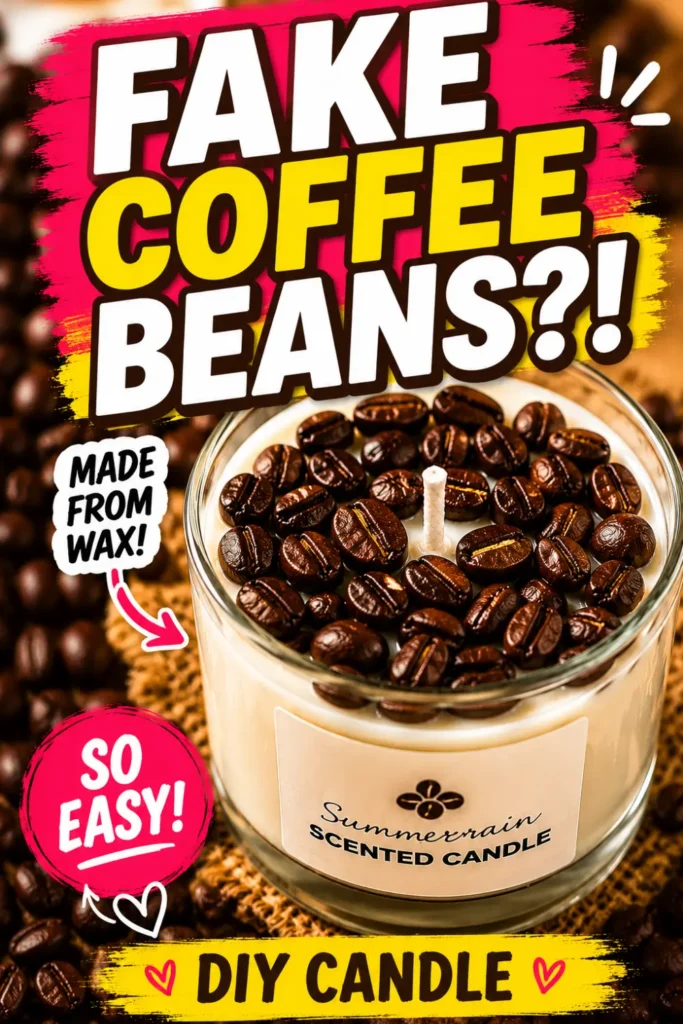 Fake Coffee beans candle