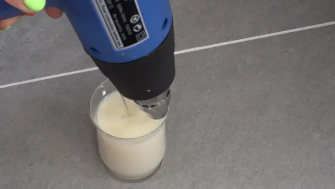 Melting top of candle with a heat gun