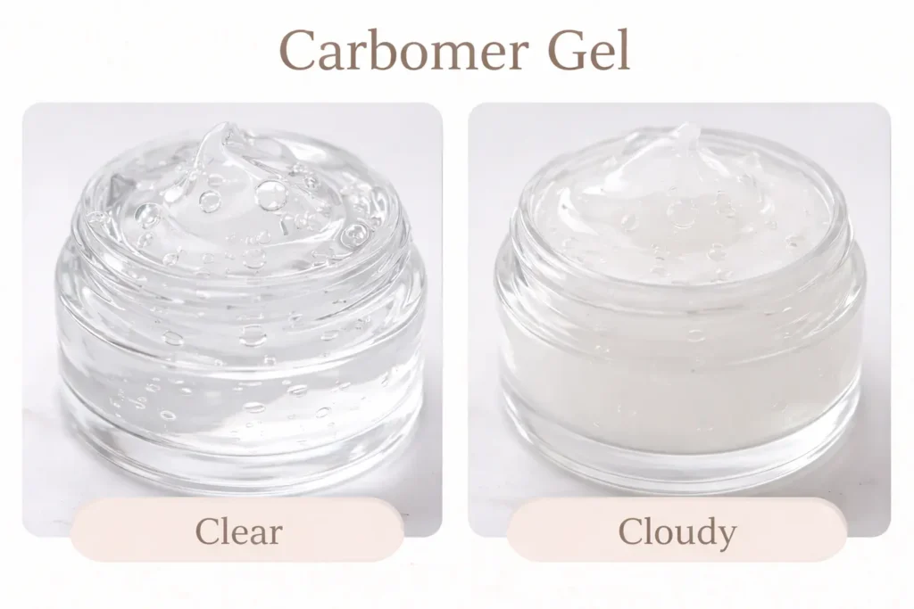 carbomer clear gel skincare example