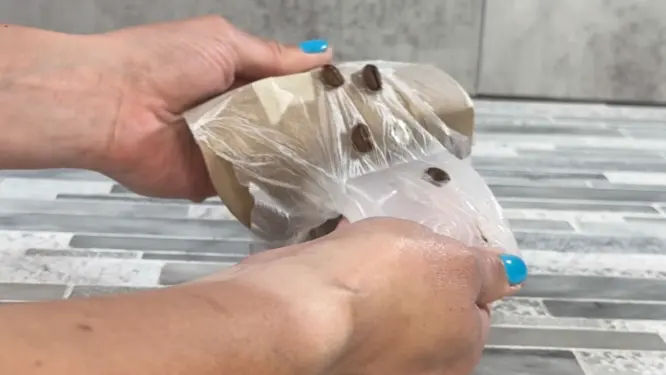 removing silicone mold from the box