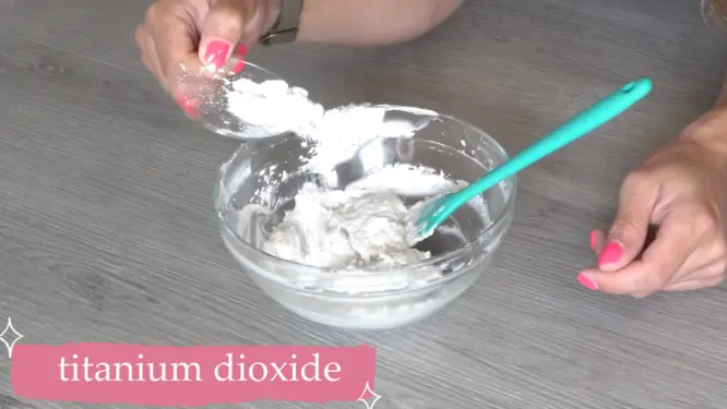 adding titanium dioxide diy shaving cream