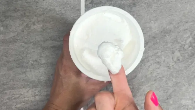 final consistency of a foaming bath butter
