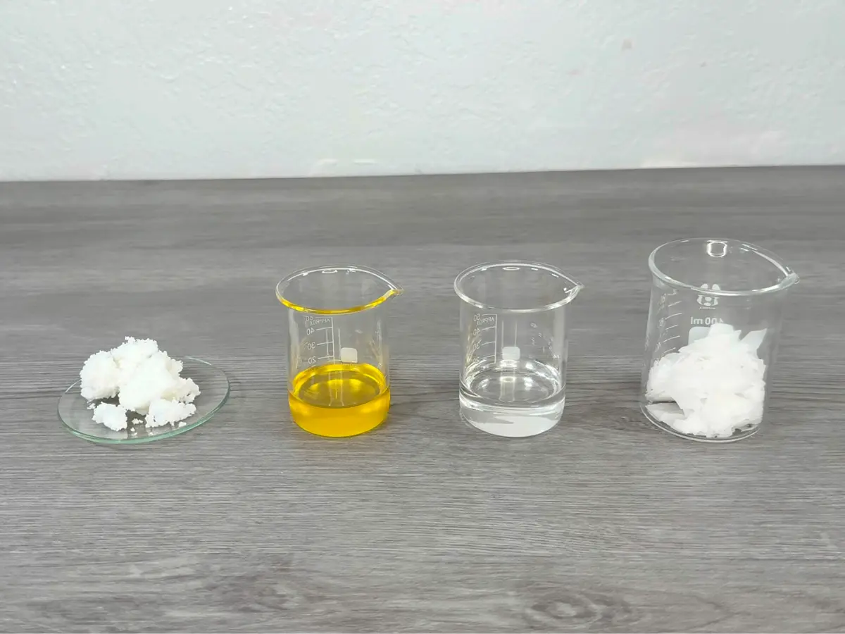 oil phase ingredients for making a lotion