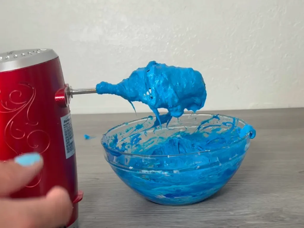 goopy consistency of pipping soap