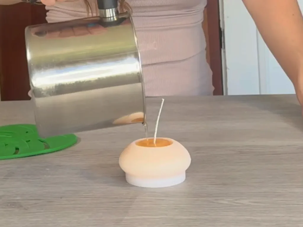 second pour on candle