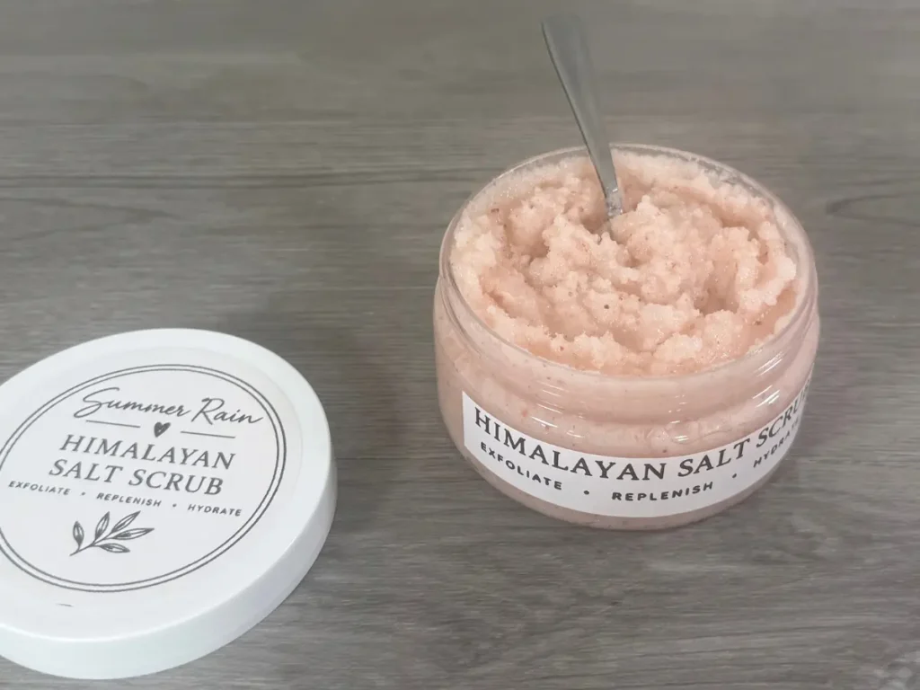finished emulsified salt scrub