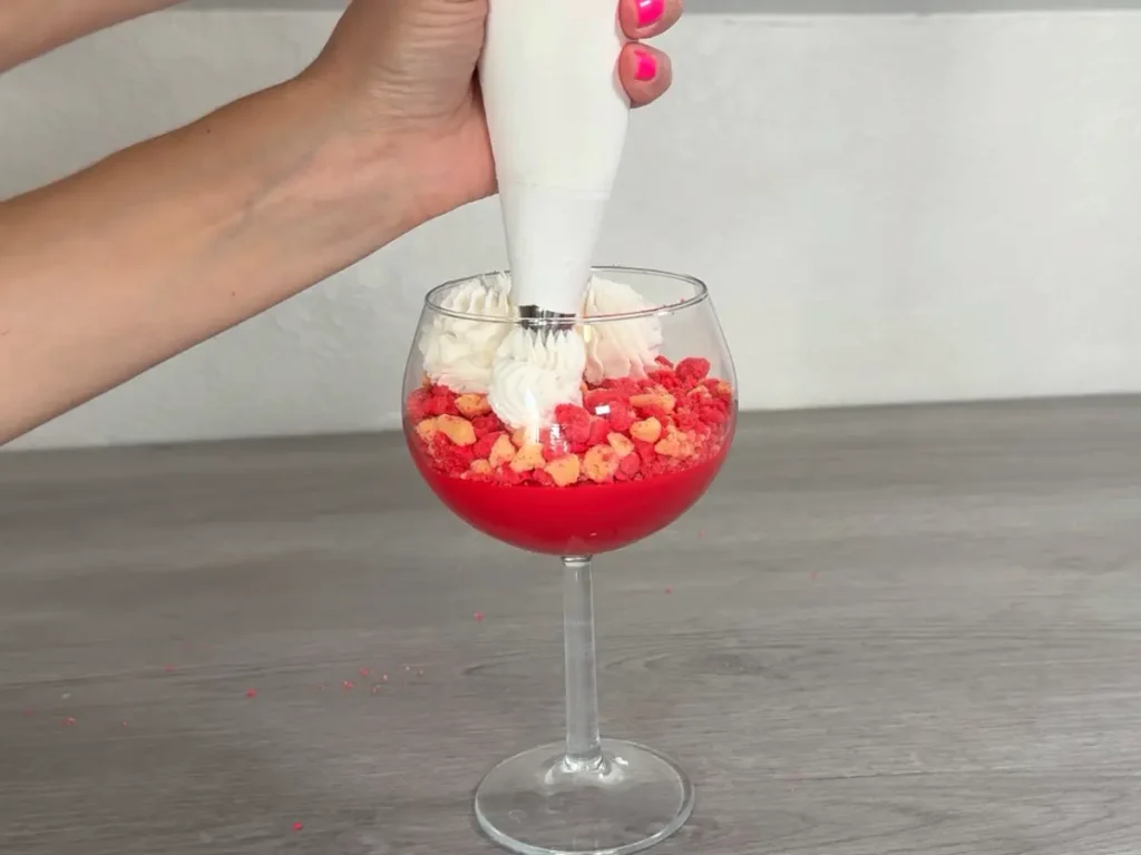 pipping on top wax crumbles