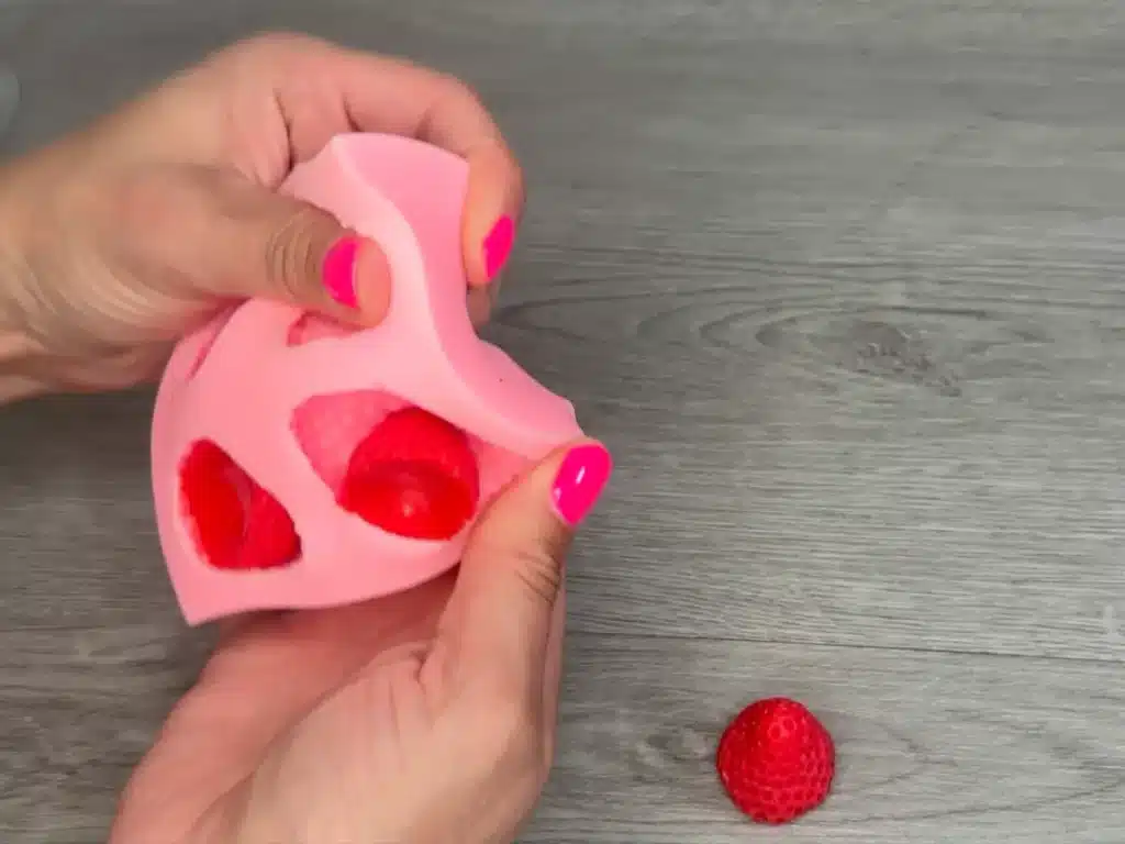 removing strawberry embeds from mold