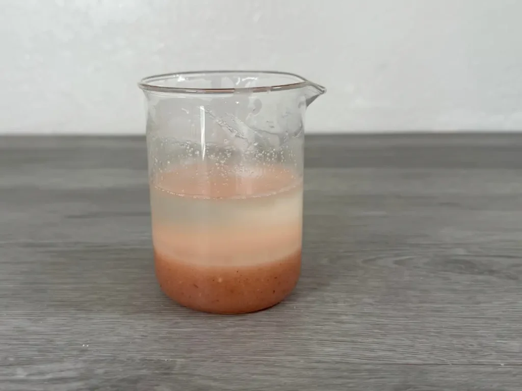 salt scrub still hot sink to bottom