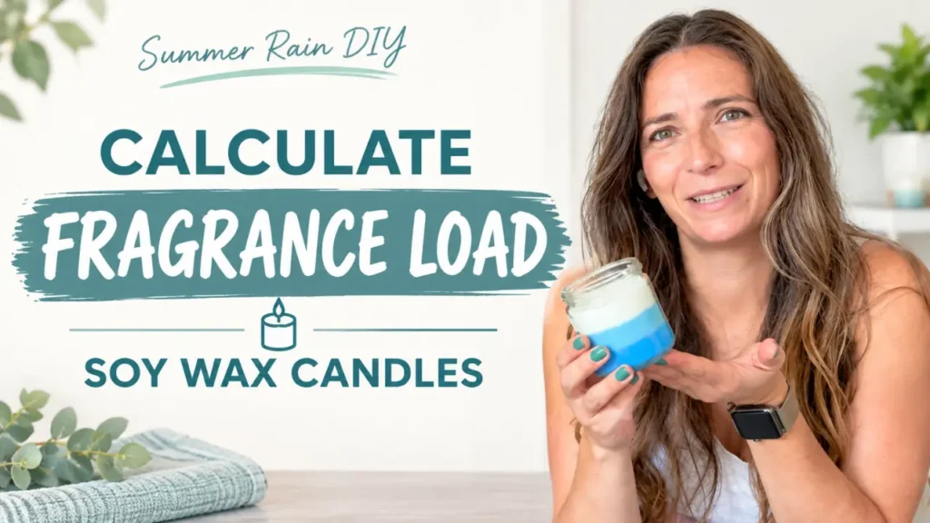 How to calculate fragrance load in soy wax candle