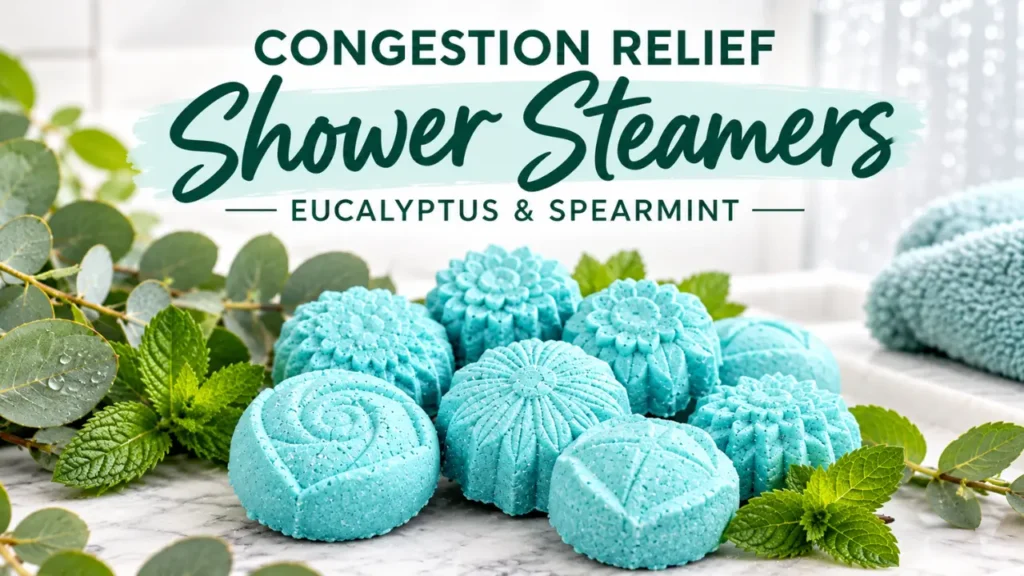 diy shower steamers congestion relief
