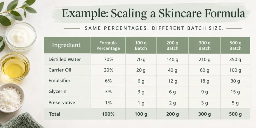 example scaling skincare