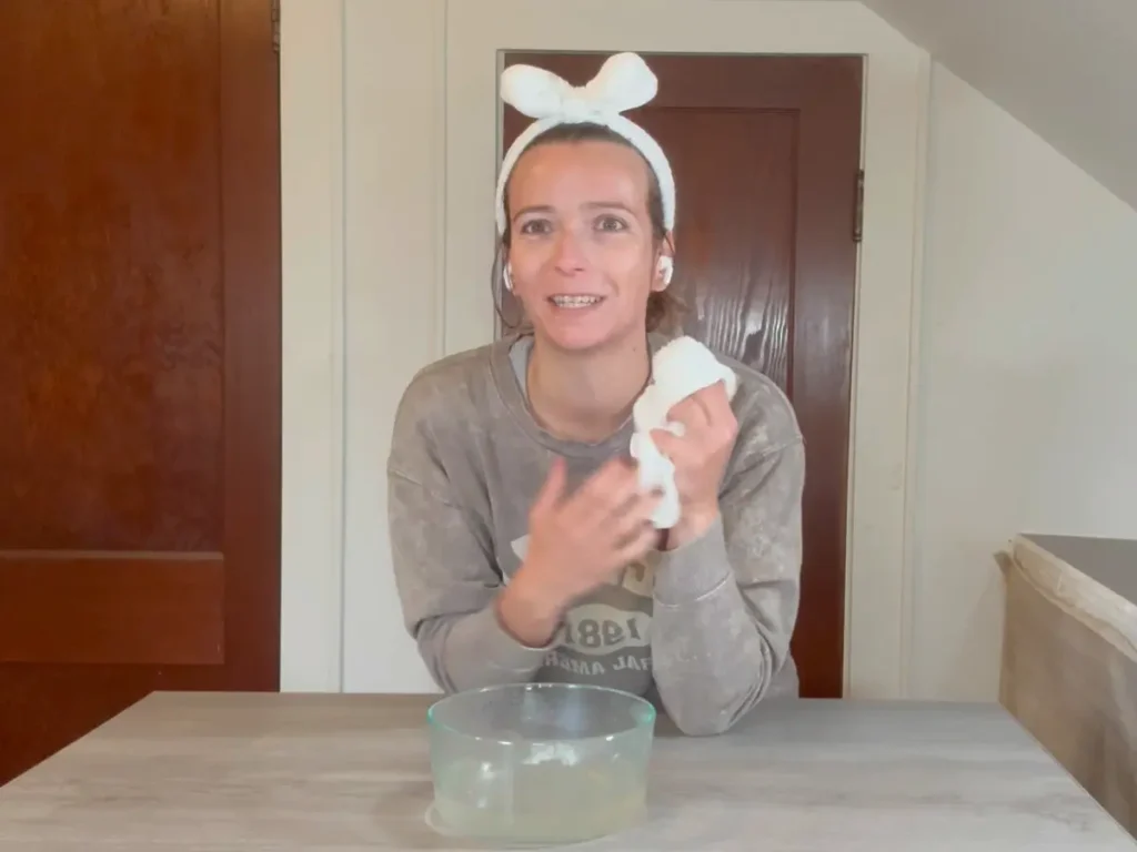 jami glowing skin after face mask