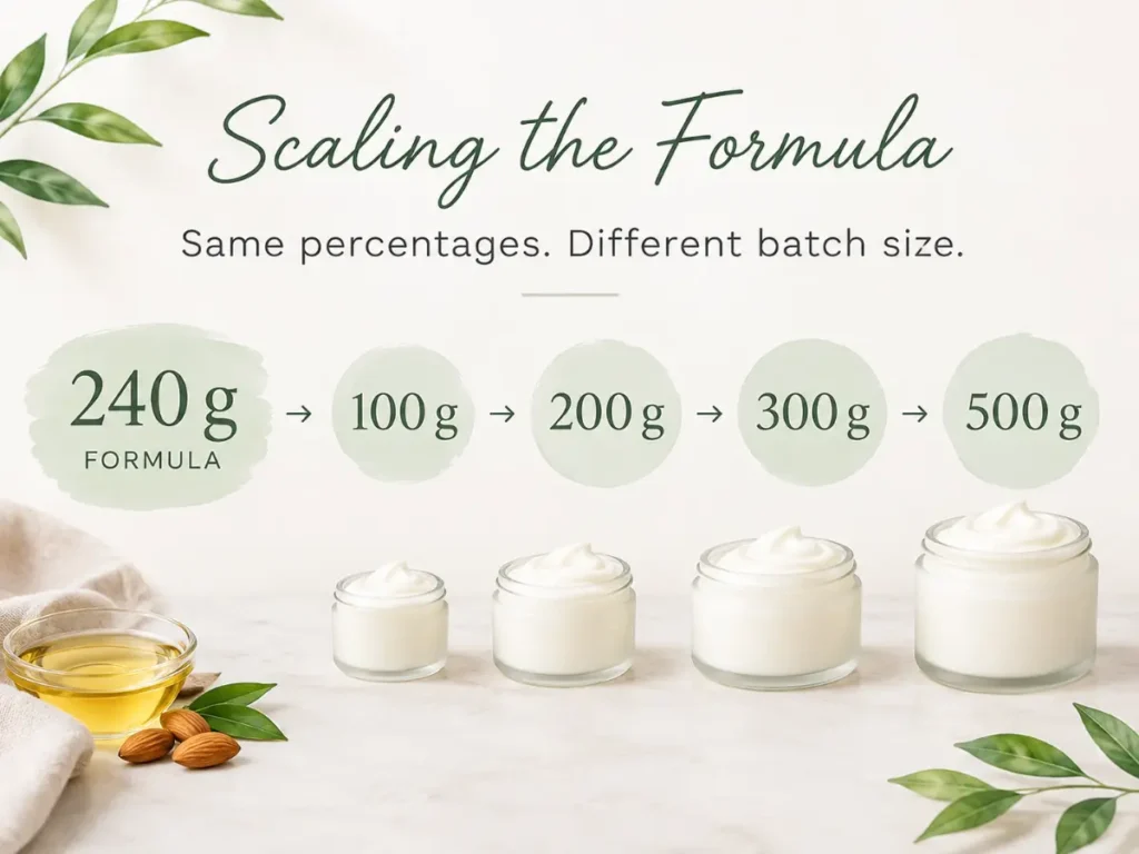 scaling the formula